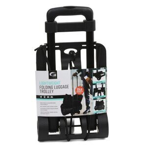 G-FORCE Black 50lbs Capacity Premium Foldable Trolley Cart